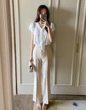 Calling High Waist Slim Bootcut Slacks