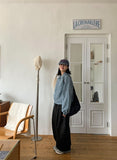 Hoko black blue balloon pants