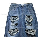 Chif Vintage Damage Bermuda Denim Pants