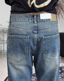 Rattan Double Knee Washing Denim Pants