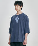 Cross Symbol Washed Raglan T-Shirt