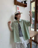 [unisex] Totelli Cotton Over Short Sleeve Shirt
