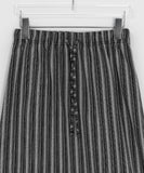 Kdelon Stripe Frill Midi Skirt
