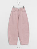 Conteni heart pocket balloon wide cotton pants