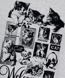 CAT COLLAGE SWEATSHIRT