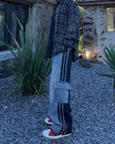 Beito mix track cargo pants