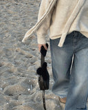 Snug V-neck Muffler Knit