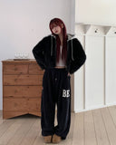 Facey Hood Layered Fur Jacket