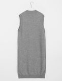 Melphen V-neck Knit Vest One Piece