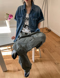 Nickel Pigment Cut Nylon Pants