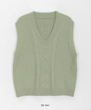 Seran Cable Knit Vest