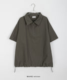 [unisex] Beina nylon string anorak short sleeve shirt