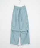 [unisex] Hippie Pintuck String Parachute Wide Banding Pants