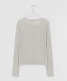 Singer Cut Round Long Sleeve Tee