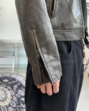 Fez Vintage Washing Leather Jacket