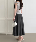 Stripe Pattern Shoulder Banding Off-shoulder Sleeveless Blouse