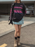 Pink point yamaha two-type long-sleeve