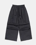 Hem snap pintuck nylon banding pants