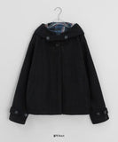 [Unisex] Kalten Check Color Matching Hood Coat Jacket