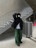Green Corduroy Corduroy String Pants