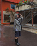 Summer Loose Fit Cap Hoodie Rain Checkered Shirt