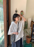 [unisex] Sdit Summer Nylon Hood Over Short Sleeve Shirt