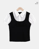 Yorkie Bustier Short Sleeve Shirt