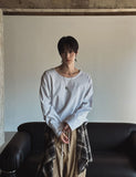 Neutral Basic U-Neck Long Sleeve T-Shirt
