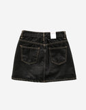 Mono Stitch Denim Mini