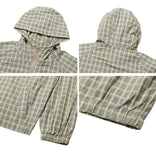 Davi Nylon Check Windbreaker