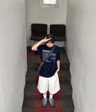 [unisex] Met Star Printing Over Short Sleeve Tee