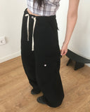 Sezer Wide Cotton Two Way Cargo Pants