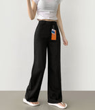 Summer Cooling Linen Cotton Wide Back Banding Pants
