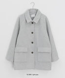 Riallo High Neck Boucle Half Coat
