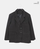 Yubil Button Collar Pocket Blazer Jacket