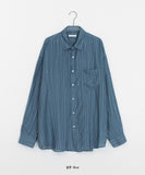 [unisex] Billmon Seersucker Stripe Over Shirt