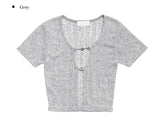Sera Heart Chain Crop Cardigan
