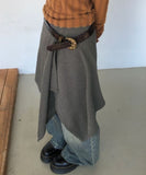 TN Unbalanced Wrap Skirt