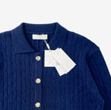 Cable Washable Collar Cardigan