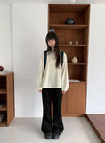 [BAONHAUS] Kathleen Banding Semi-Bootcut Pants