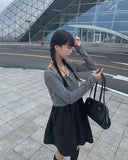 Lentz leather square shoulder bag