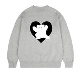 [UNISEX]Bear Heart Back Printing Sweatshirt