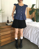 Siwa Dot Frill Blouse
