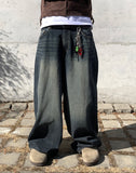Premium Maxi Wide Washed Denim
