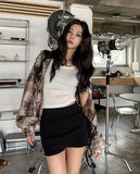 Vince damage checked hoodie jacket