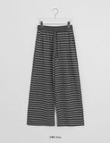 Tendren Stripe Banding Wide Pants