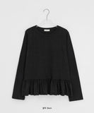 Lapus Cotton Frill Long Sleeve Tee