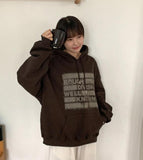 [unisex] Pikuyo printing brushed over hoodie