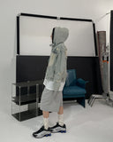Chris Damage Hooded Denim Jacket