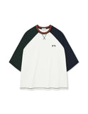 [AG] Color Block Raglan 7 Sleeve